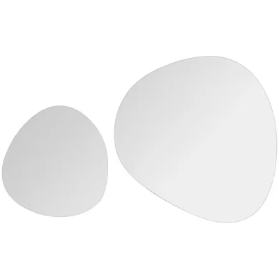 Lustro Ścienne 2 szt. 30 cm Pebble