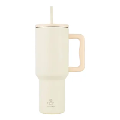 Kubek Termiczny Ze Słomką 1200 ml Lily White