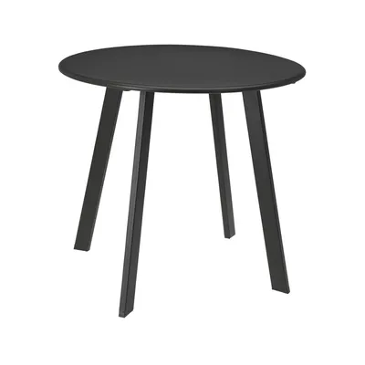 Stolik Metalowy Okrągły Szary Mat 50 cm