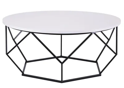 Stolik Kawowy Diamond 90 cm Czarno Biały