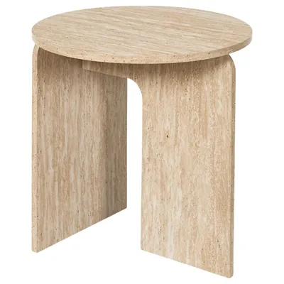 Geometryczny Stolik Lykke Piaskowy Beż - Kawowy
