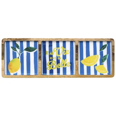 Prostokątna Patera Z Drewna Mango Do Serwowania 40 cm