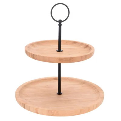 Patera Na Ciasto 2 Poziomy Bambus