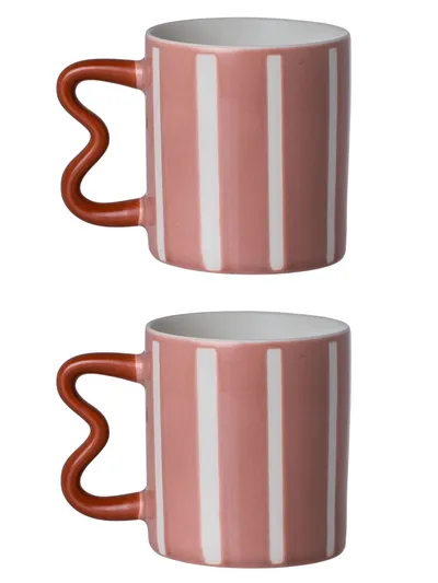 Komplet Kubków 450 ml 2 szt. Jazz Lines Róż