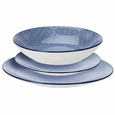 Zestaw Obiadowy 18-ELEMENTOWY Nordic Blue