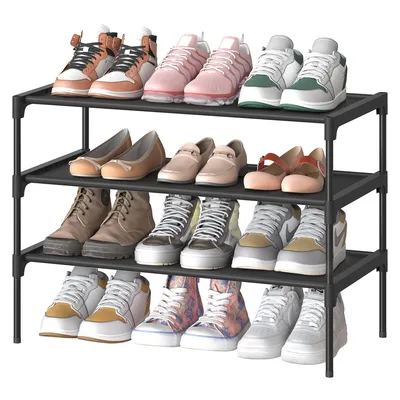 Szafka Na Buty Z 3 Półkami Z Włókniny