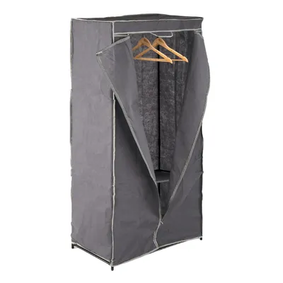 Garderoba Szafa Materiałowa Przenośna 75 cm - Szara