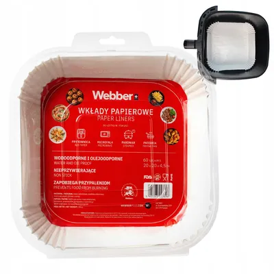 60X Wkład Air Fryer Papier Wkłady Papierowe Do Frytkownicy Beztłuszczowej