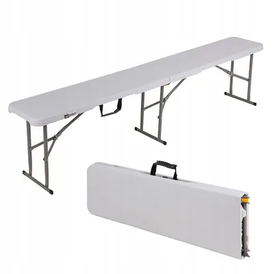 Ławka Ława Składana Cateringowa Stół Cateringowy 183 cm Walizka Hdpe Mocna