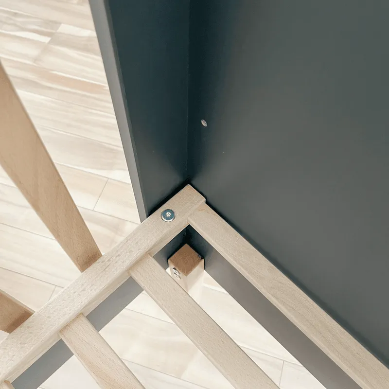 Łóżeczko ILA 140×70 2w1 - Szary