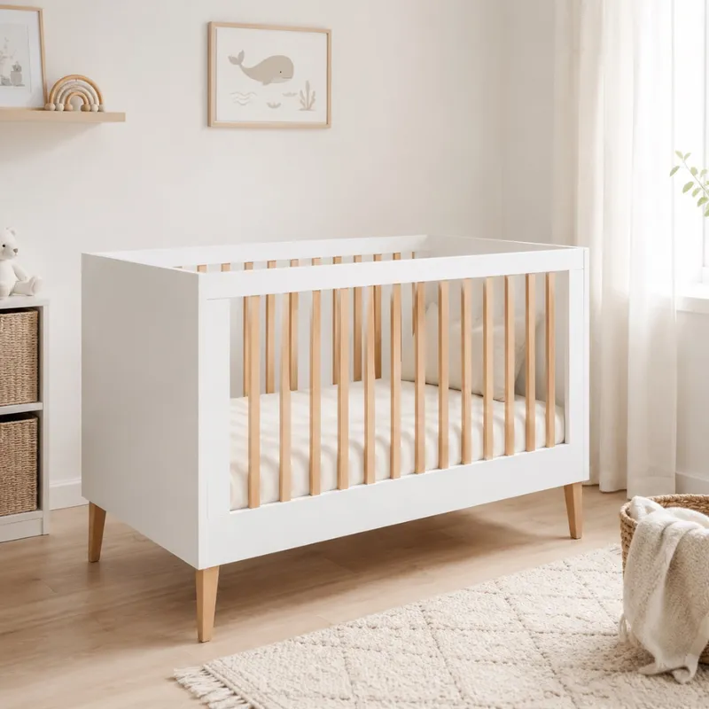 Łóżeczko ILA 140×70 2w1 - Biały