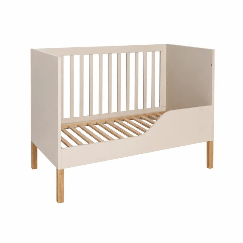 Łóżeczko ILA 120×60 Z Barierką (Sofa 2w1) Kaszmir