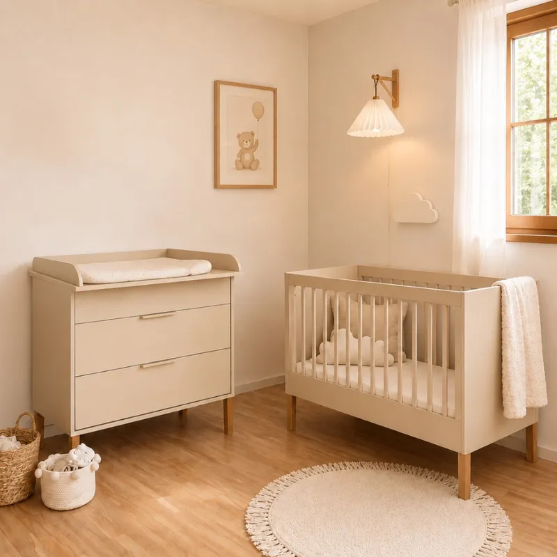 Łóżeczko ILA 120×60 Z Barierką (Sofa 2w1) Kaszmir