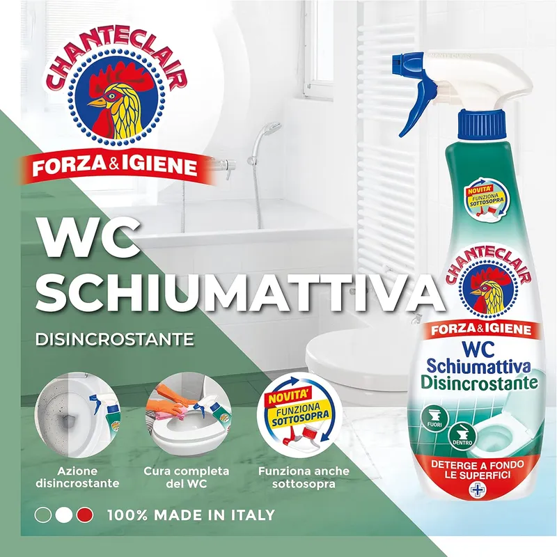 CHANTECLAIR WC Disincrostante Mousse Pianka Do Odkamieniania WC 625 ml
