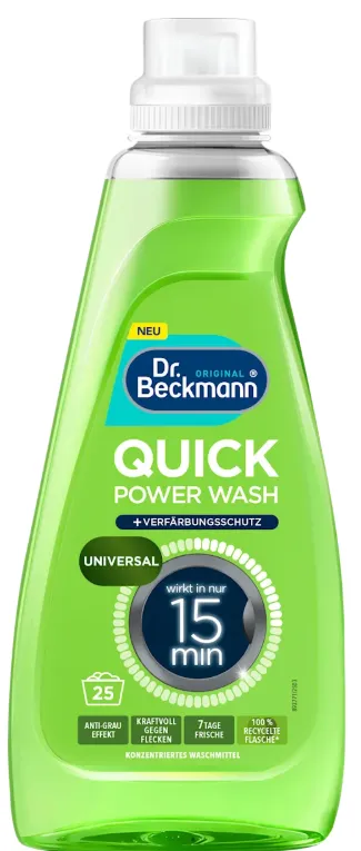 Dr. Beckmann Quick Power Wash Uniweralny Płyn Do Krótkiego Prania 800 ml