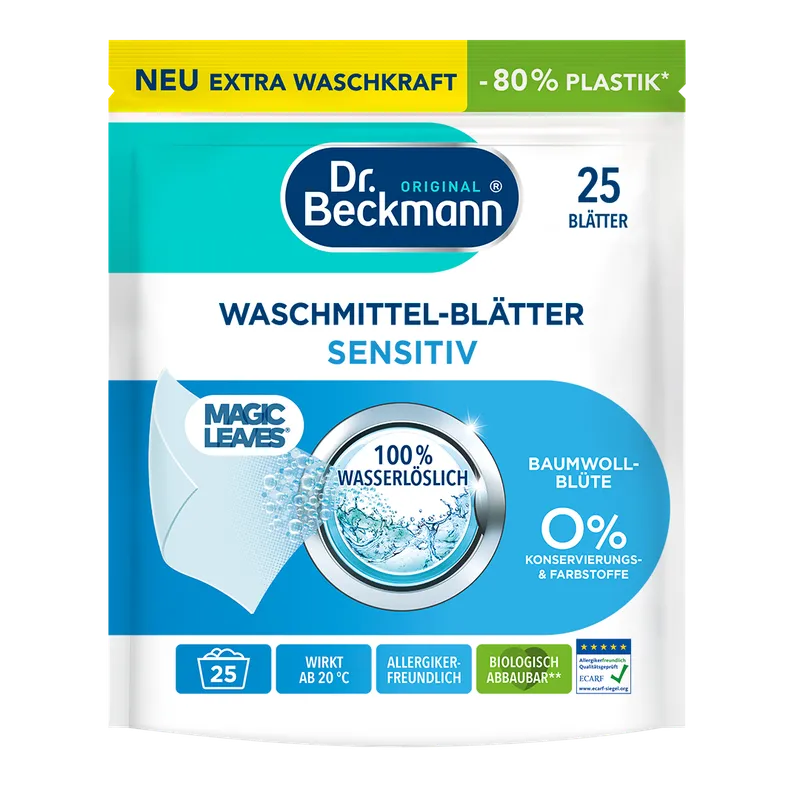 Dr. Beckmann Listki Do Prania Sensitiv 25 szt