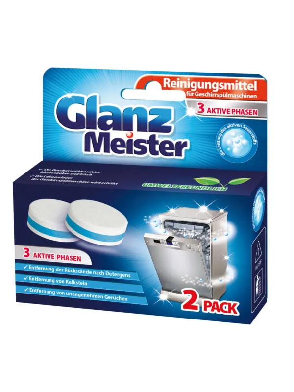 GLANZMEISTER Tabletki Czyszczące Do Zmywarki 2 szt