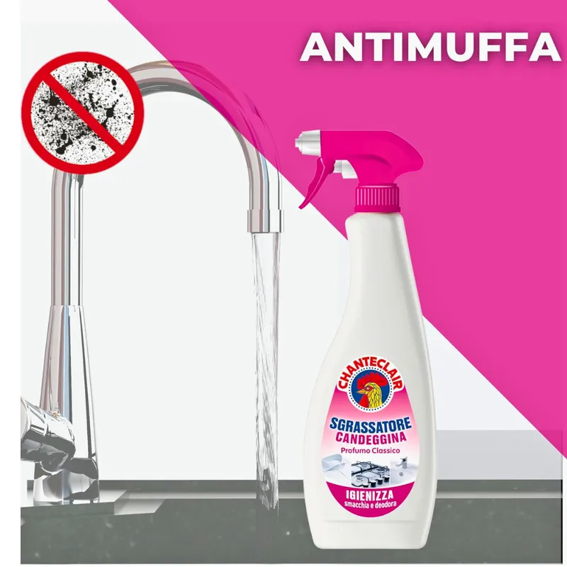 CHANTECLAIR Sgrassatore Con Candeggina Odtłuszczacz Z Wybielaczem Butelka Uzupełniająca 625 ml