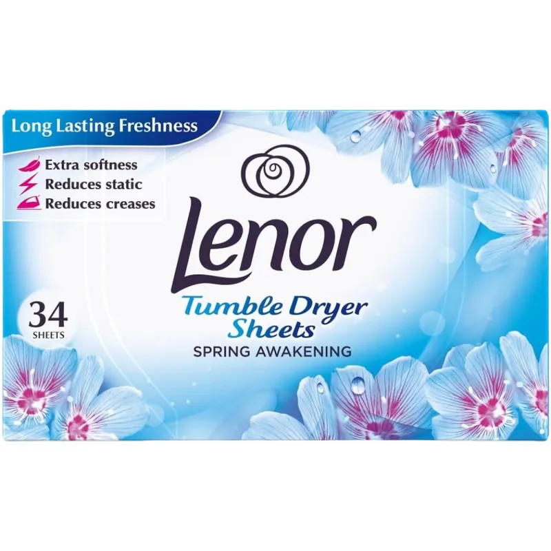 LENOR Spring Awakening Chusteczki Zapachowe Do Suszarki Bębnowej 34 szt