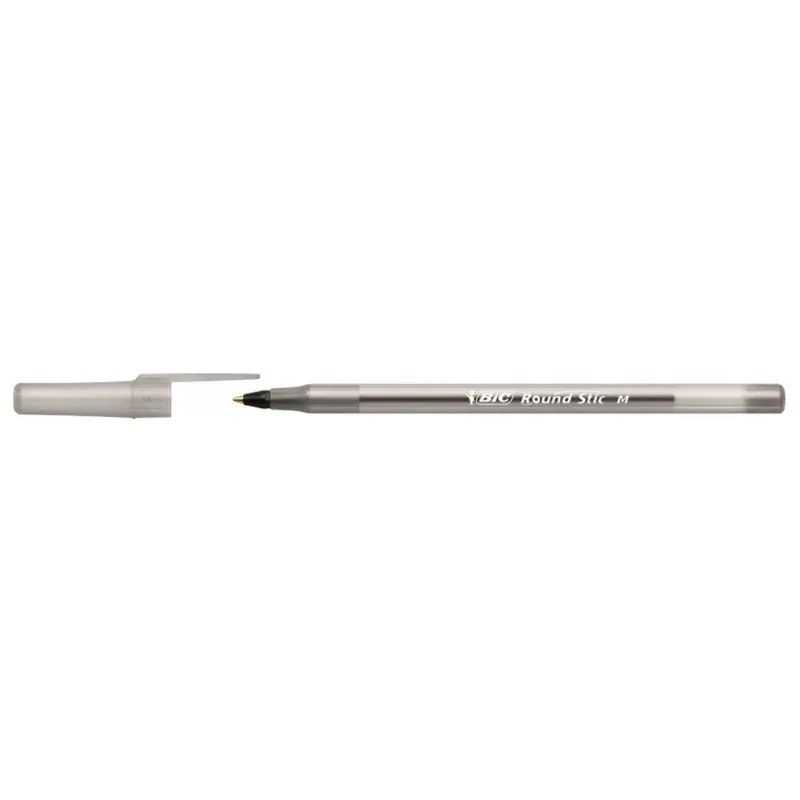 BIC Round Stic Classic Długopis 8 Sztuk - Czarny