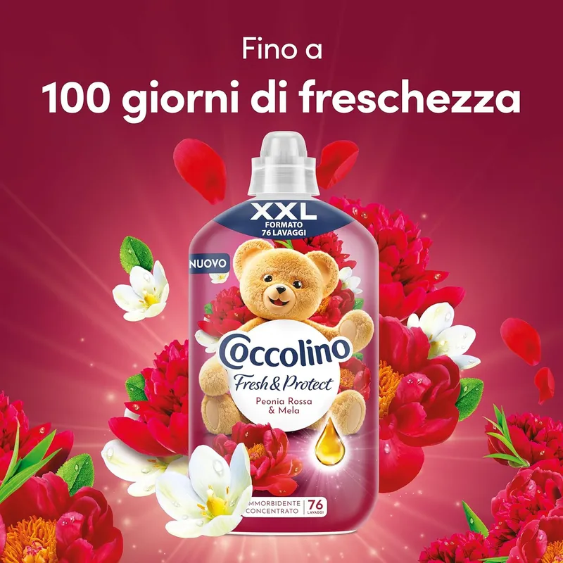 COCCOLINO Peonia Rossa & Mela Koncentrat Do Płukania 87 Prań