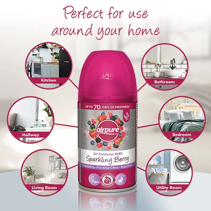 AIRPURE Sparkling Berry Odświeżacz Powietrza 250 ml