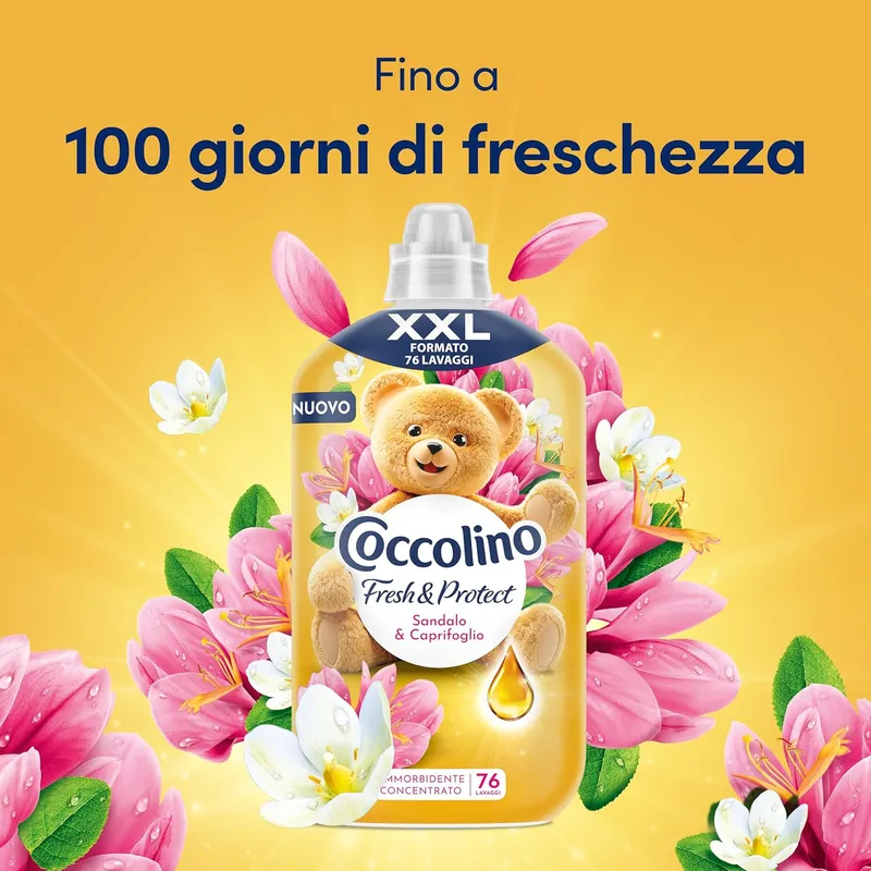 COCCOLINO Sandalo & Caprifoglio Concentrato Płyn Do Płukania 87 Prań