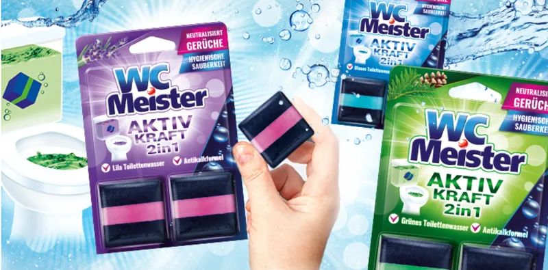 WC MEISTER Aktiv Kraft 2 In 1 Lila 2X 50 g