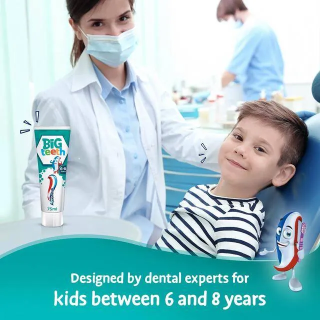 AQUAFRESH Kids Big Teeth Pasta Do Zębów 6+ 50 ml