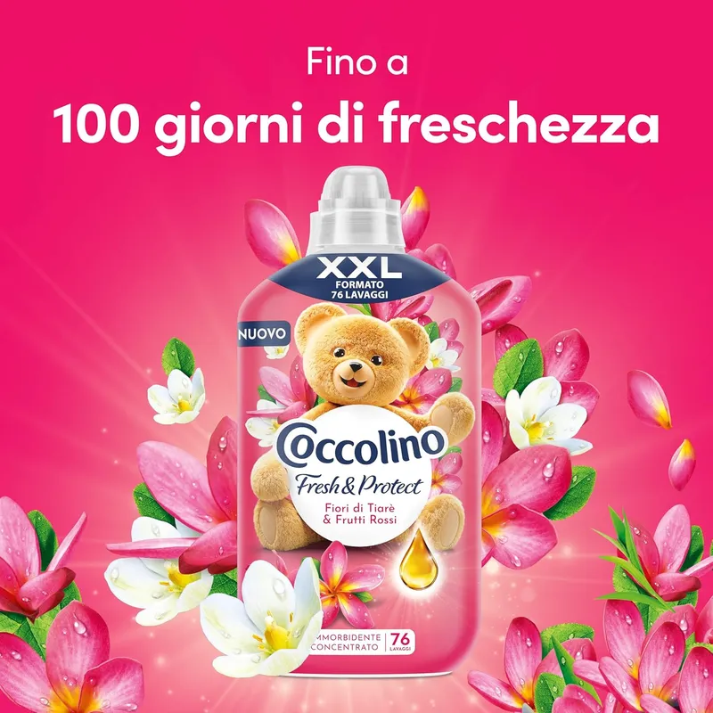 COCCOLINO Fiori Di Tiare E Frutti Rossi Concentrato Płyn Do Płukania 87 Prań