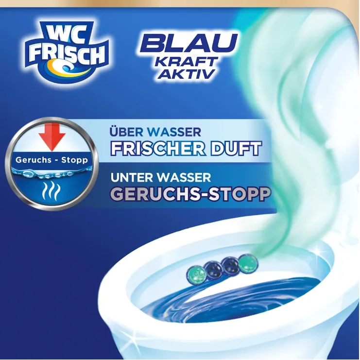 WC-FRISCH Blau Kraft-Aktiv Ozeanfrische Zawieszka WC 50 g