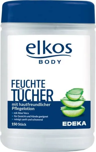 ELKOS Chusteczki Nawilżone Z Aloesem 150 szt