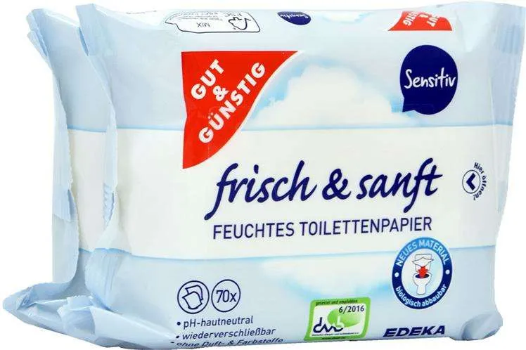 G&G Nawilżony Papier Toaletowy Sensitive 2-PACK