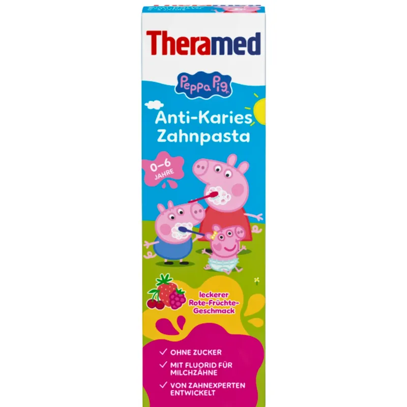 THERAMED Kinder Peppa Pig Pasta Do Zębów Dla Dzieci 0-6 Lat 50 ml