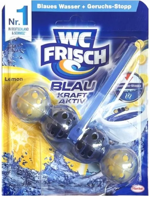 WC-FRISCH Blau Kraft-Aktiv Lemon Zawieszka WC 50 g