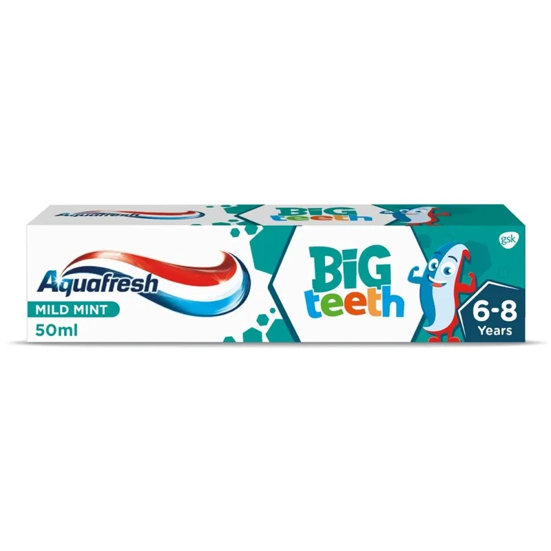 AQUAFRESH Kids Big Teeth Pasta Do Zębów 6+ 50 ml