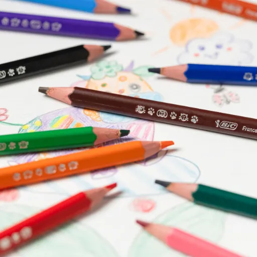 BIC Kids Evolution Triangle ECOlutions Kredki Ołówkowe Pudełko 10+2 Sztuk