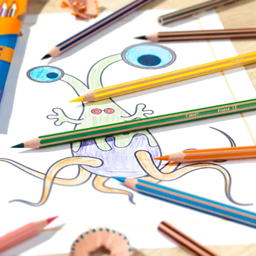 BIC Kids Evolution Stripes ECO Kredki Ołówkowe Pudełko 12 Sztuk