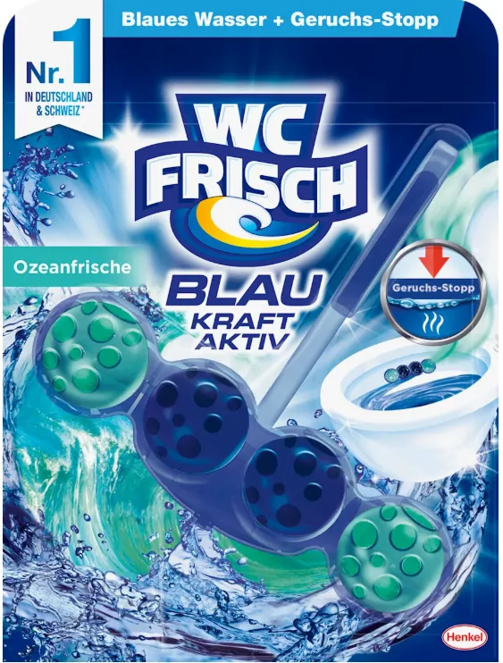 WC-FRISCH Blau Kraft-Aktiv Ozeanfrische Zawieszka WC 50 g