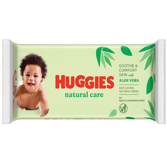 Huggies Natural Care Chusteczki Nawilżone 56 szt