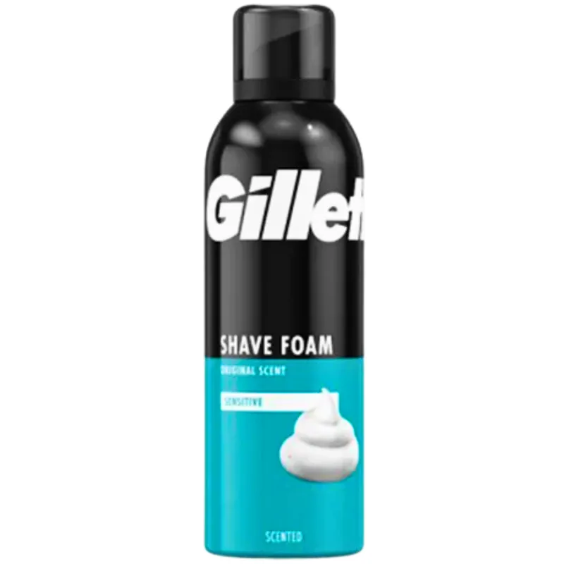GILLETTE Original Sensitive Pianka Do Golenia Do Skóry Wrażliwej 200 ml