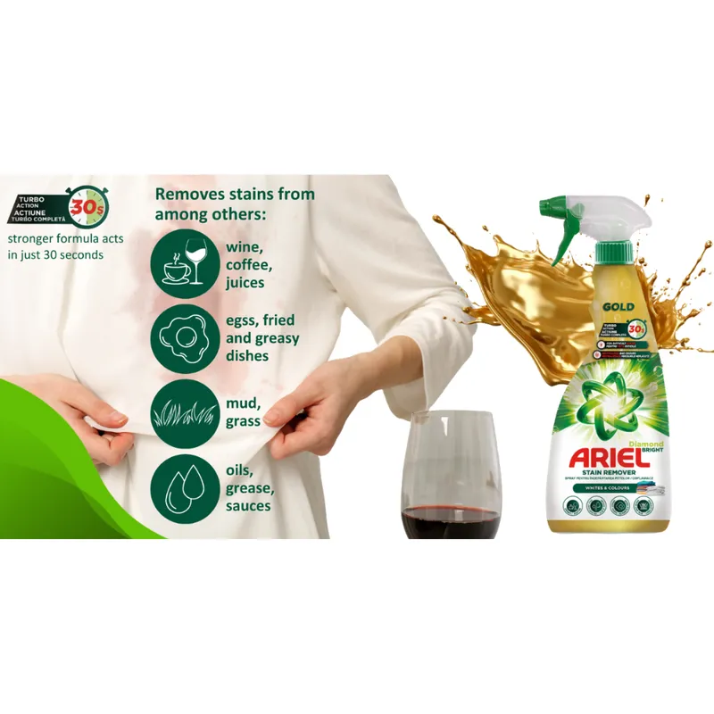 ARIEL Gold Odplamiacz W Sprayu 750 ml
