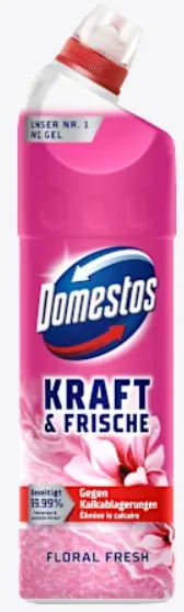 DOMESTOS Kraft & Frische Floral Fresh Żel WC 750 ml