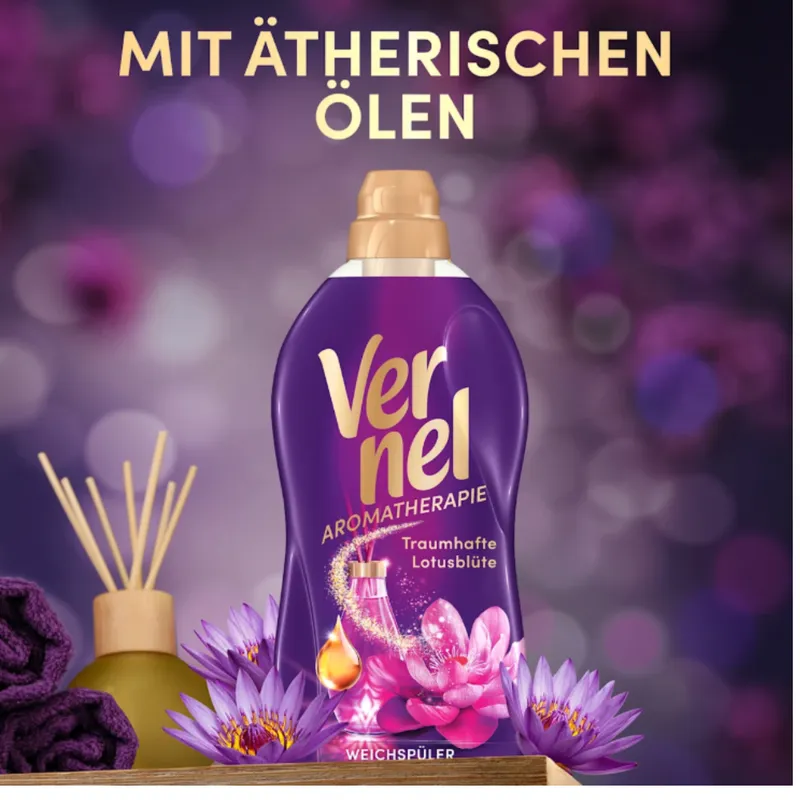 VERNEL Aromatherapie Traumhafte Lotusblüte Płyn Do Płukania Kwiat Lotosu 46 Prań