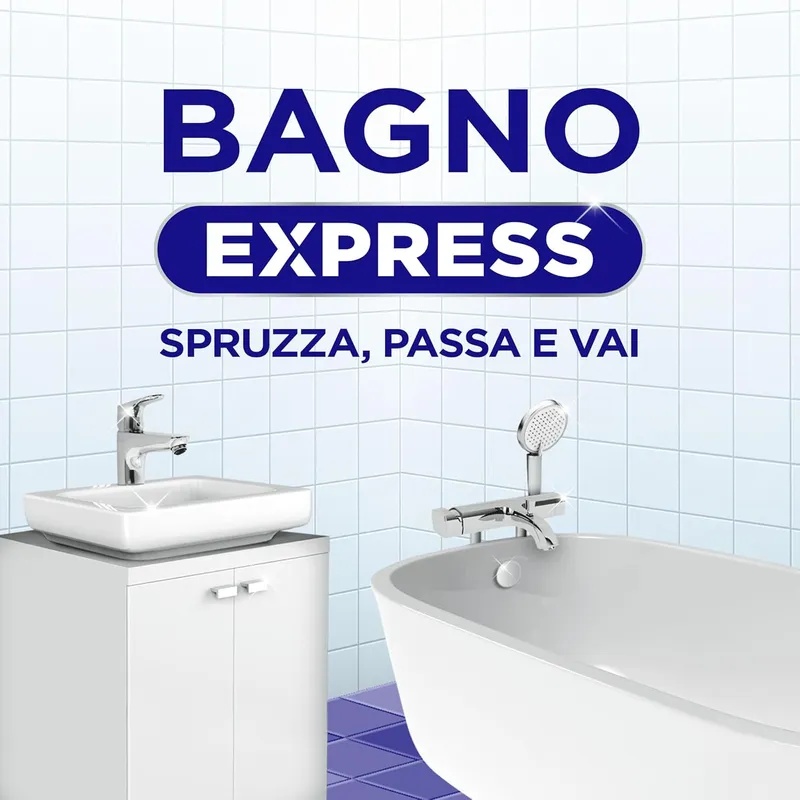 VIAKAL Bagno Express Fiori Bianco Środek Czyszczący Do Kabin Prysznicowych 470 ml