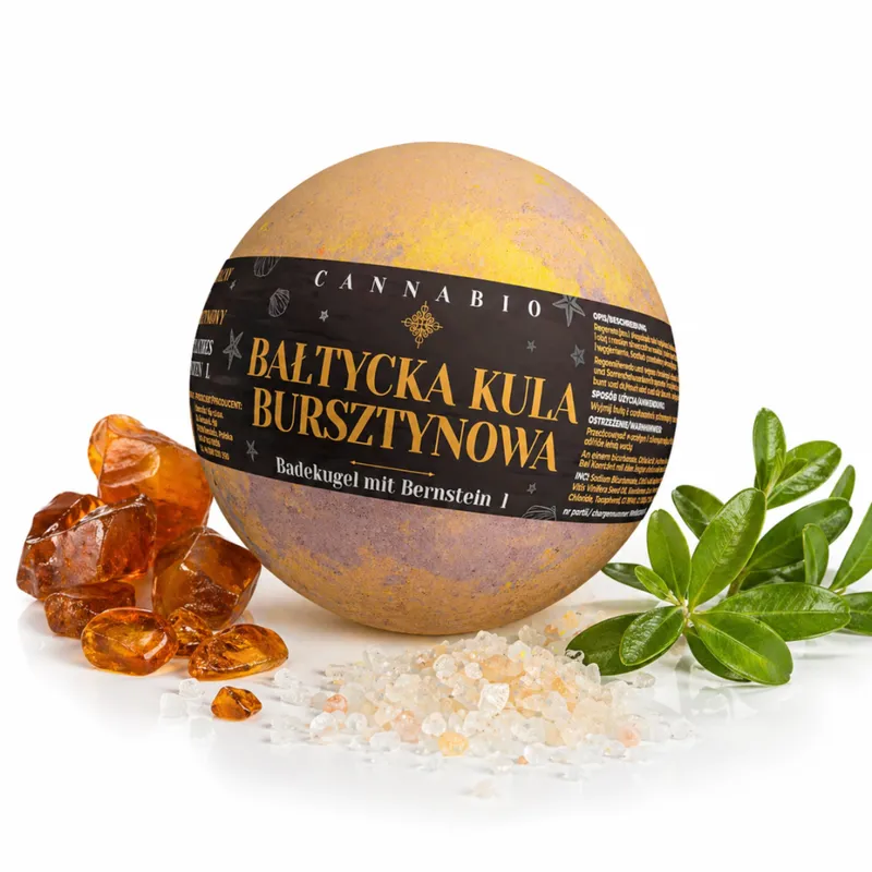 CANNABIO Bałtycka Bursztynowa Kula Do Kąpieli 160 g