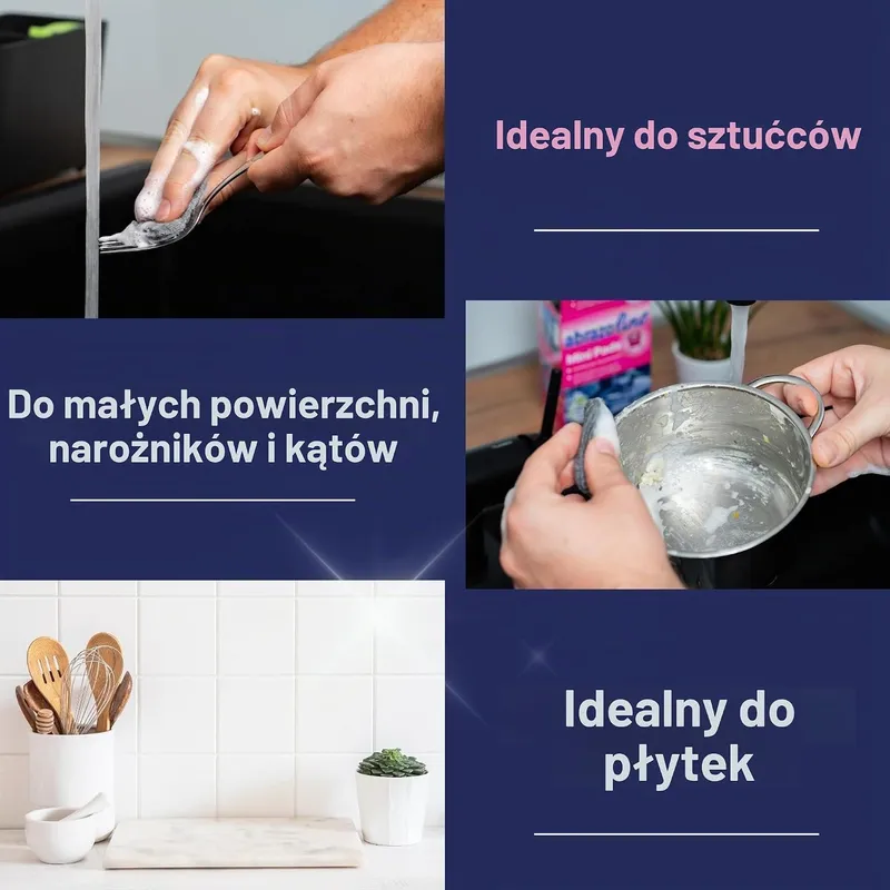 ABRAZO Minis Gąbki Zmywaki Nasączone 16 szt