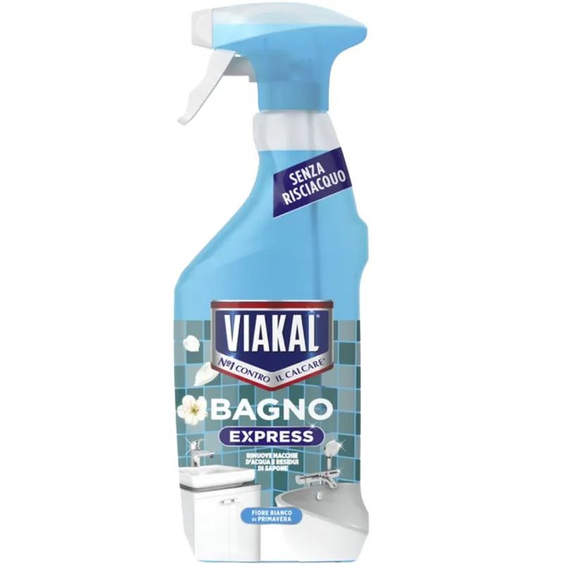 VIAKAL Bagno Express Fiori Bianco Środek Czyszczący Do Kabin Prysznicowych 470 ml