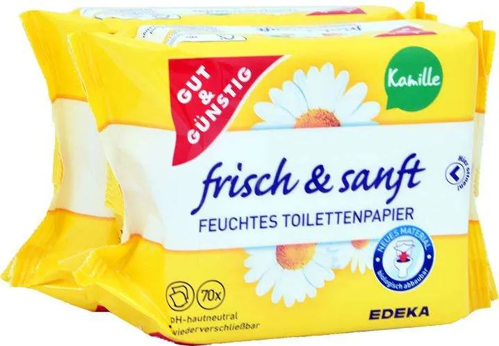 G&G Nawilżony Papier Toaletowy Rumianek 2-PACK