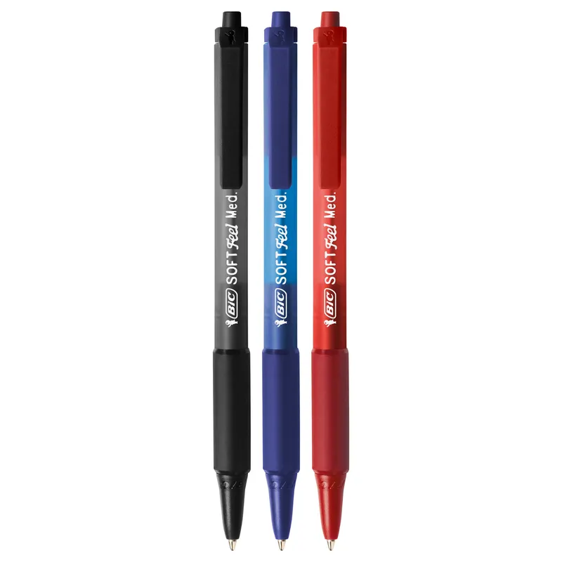 BIC Soft Feel Długopis Mix 3 Sztuki